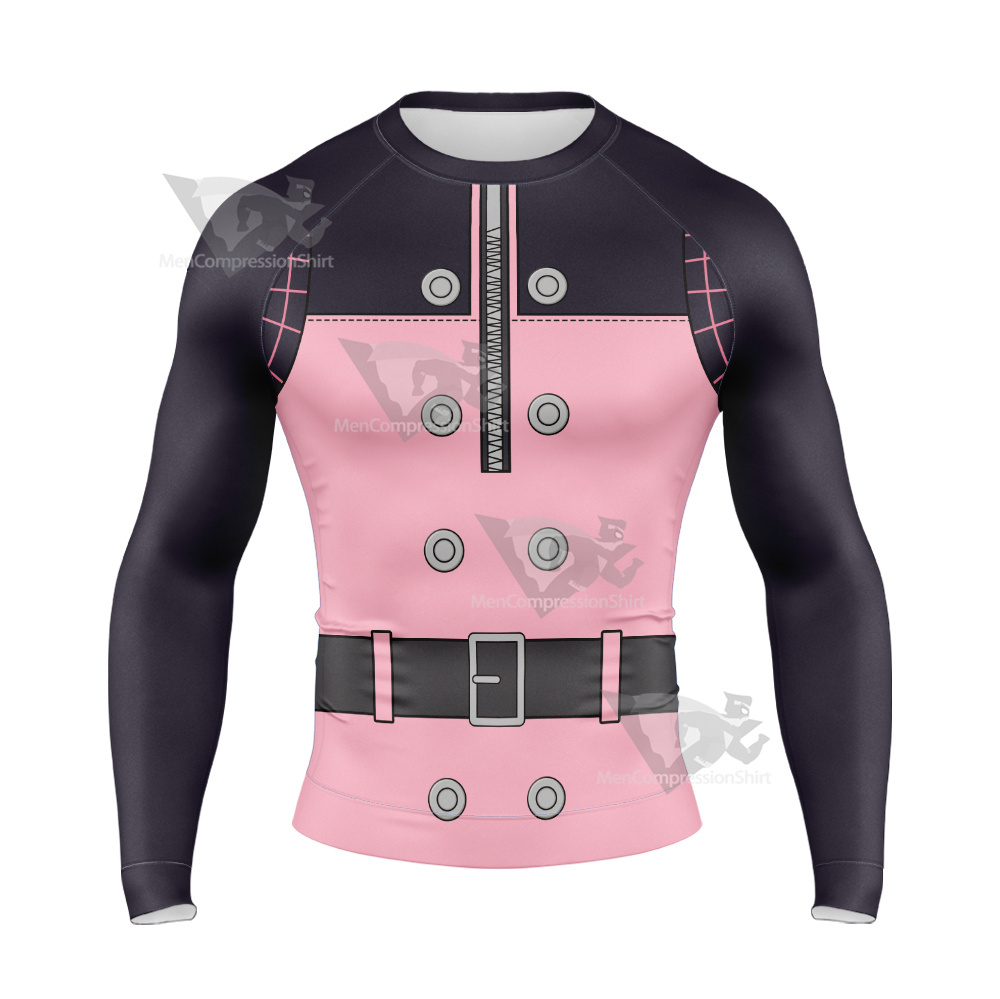 Kingdom Hearts Kairi Pink Cosplay Long Sleeve Compression Shirt