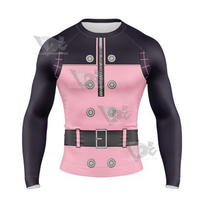 Kingdom Hearts Kairi Pink Cosplay Long Sleeve Compression Shirt