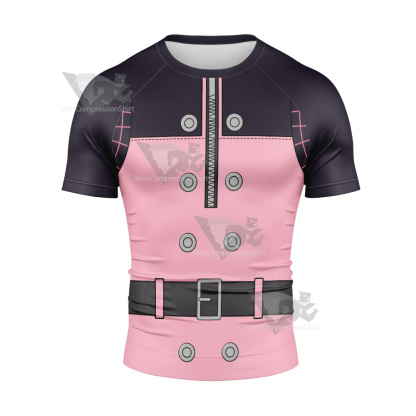 Kingdom Hearts Kairi Pink Cosplay Short Sleeve Compression Shirt