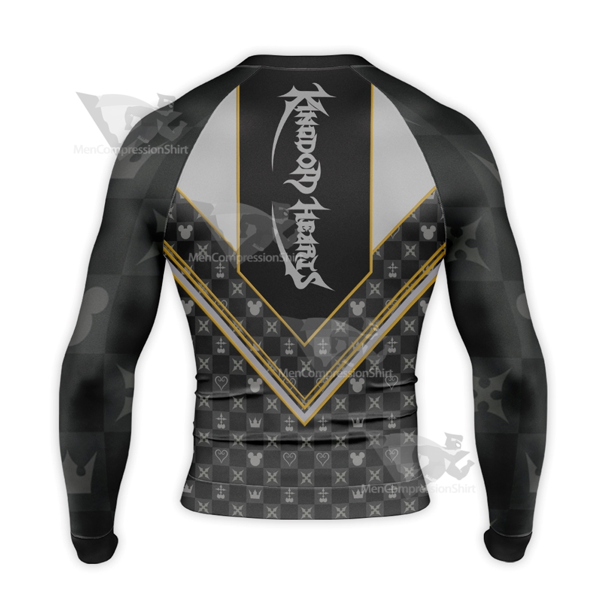 Kingdom Hearts Key Black Long Sleeve Compression Shirt