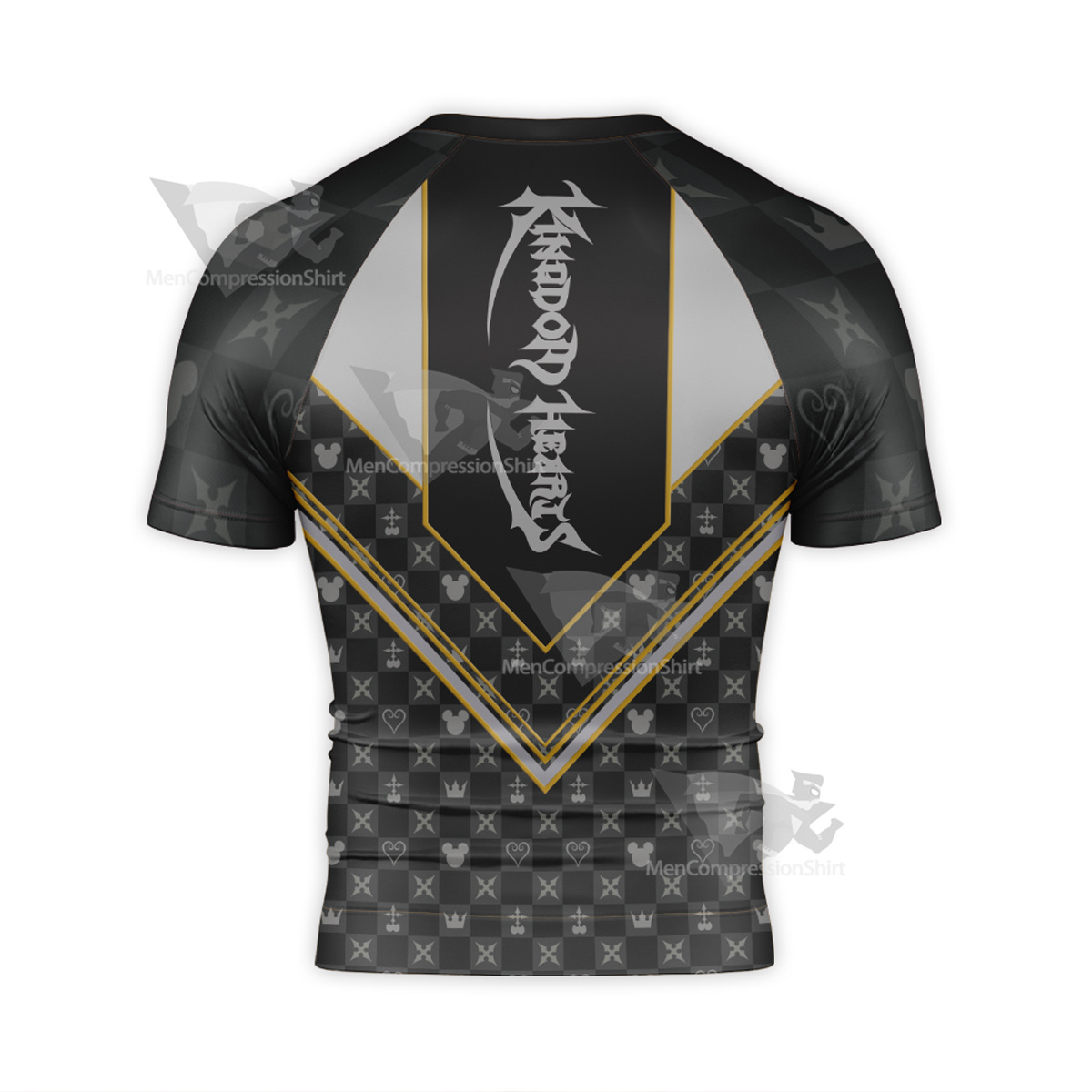 Kingdom Hearts Key Black Short Sleeve Compression Shirt