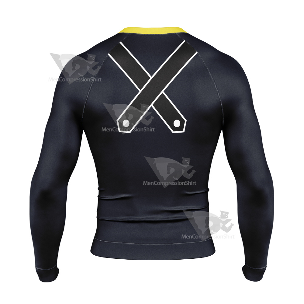 Kingdom Hearts Riku Yellow Cosplay Long Sleeve Compression Shirt