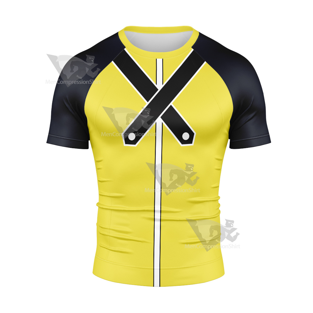 UNIFORM T-SHIRT - RIKU【M】 Kingdom Hearts Riku Yellow Cosplay Short Sleeve Compression Shirt