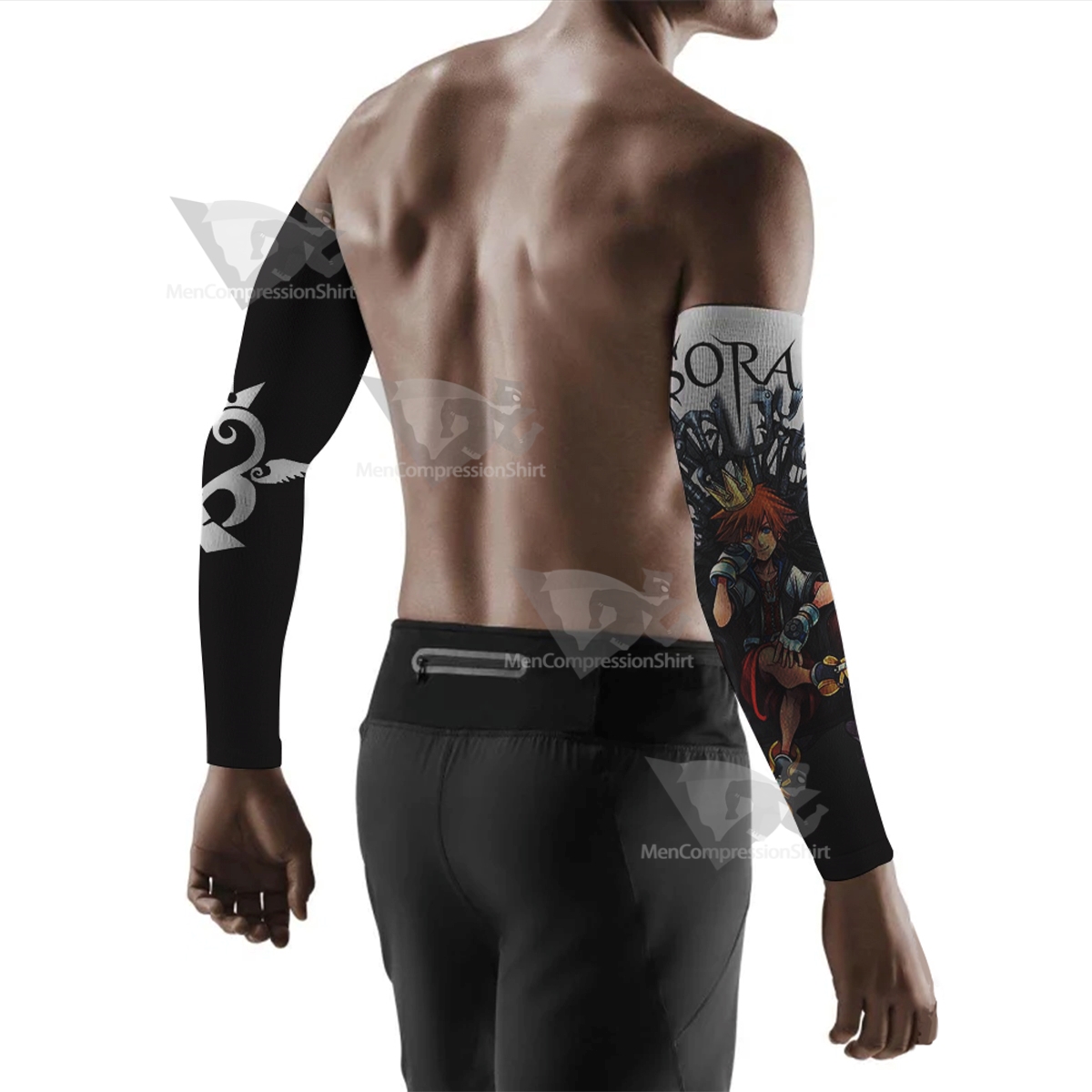 Kingdom Hearts Sora Black Compression Arm Sleeve