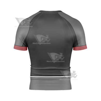 Kingdom Hearts Sora Grey Cosplay Short Sleeve Compression Shirt