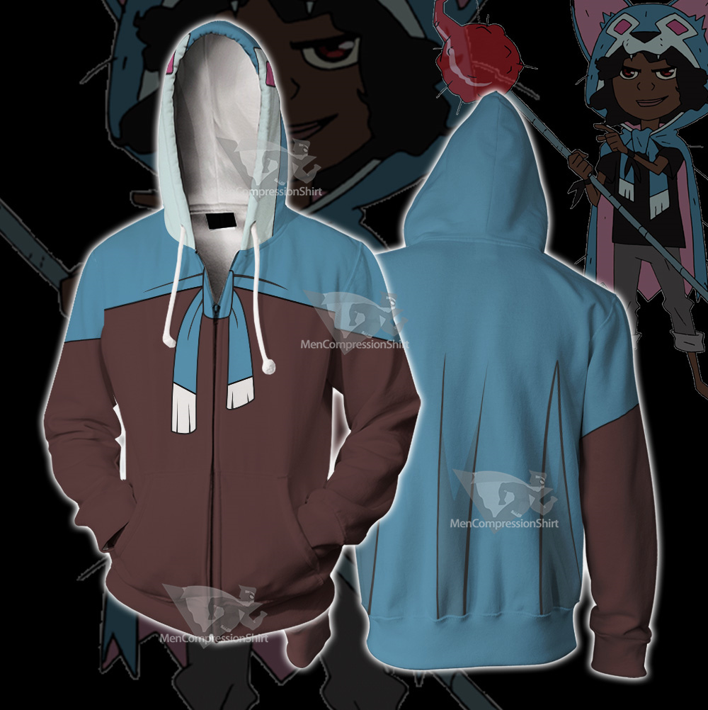Kipo Wolf Brown Cosplay Zip Up Hoodie