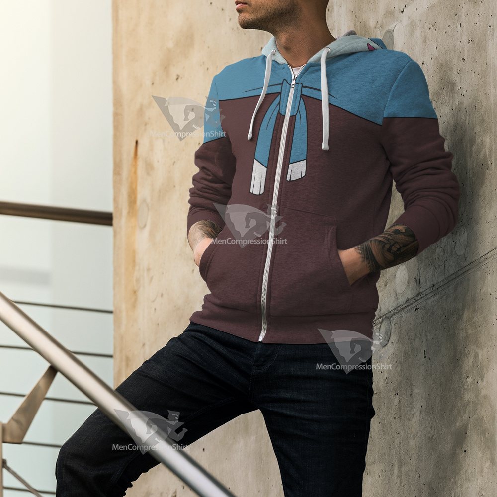 Kipo Wolf Brown Cosplay Zip Up Hoodie