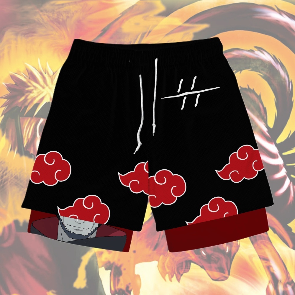 Kisame Hoshigaki Anime Compression Gym Shorts