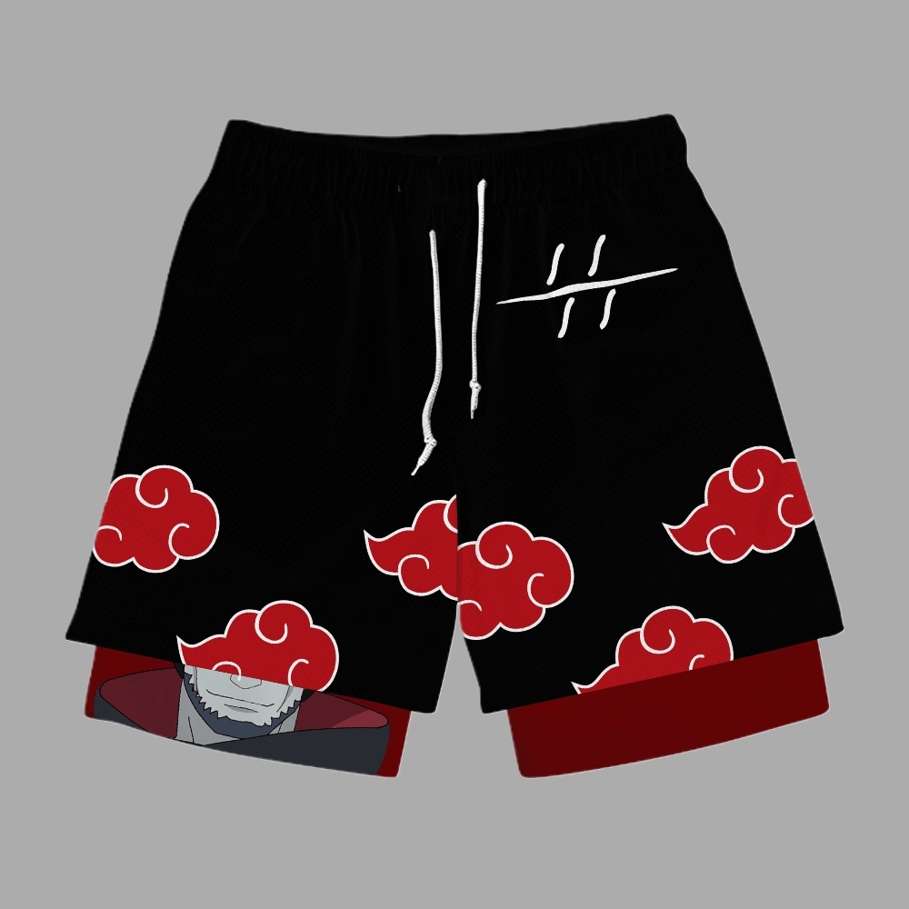 Kisame Hoshigaki Anime Compression Gym Shorts