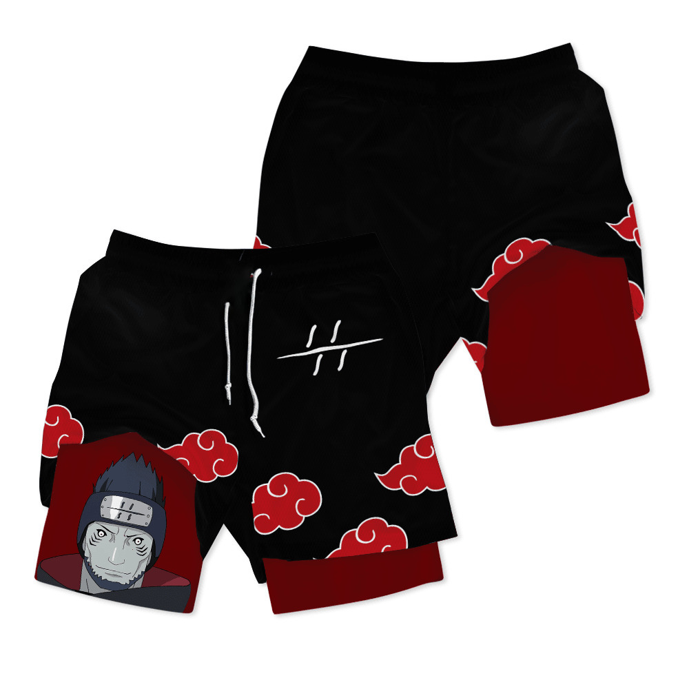 Kisame Hoshigaki Anime Compression Gym Shorts