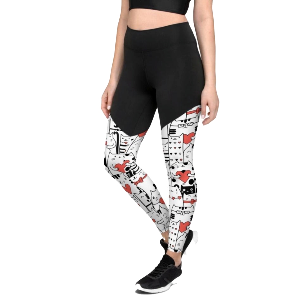 Kitties In Love Women Compression Legging