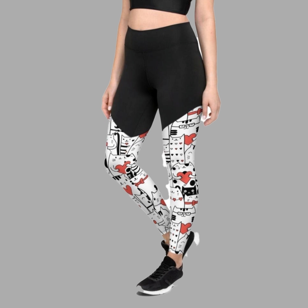 Kitties In Love Women Compression Legging