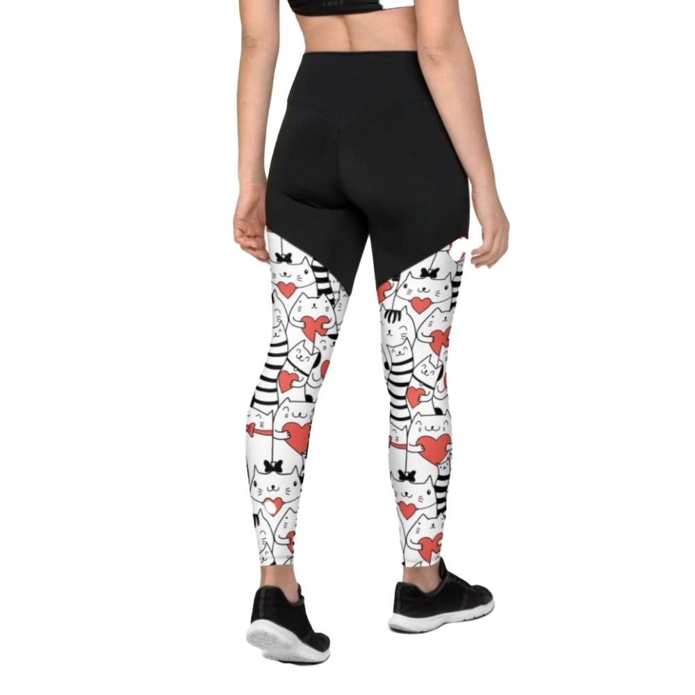 Kitties In Love Women Compression Legging