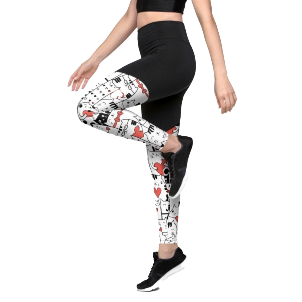Kitties In Love Women Compression Legging