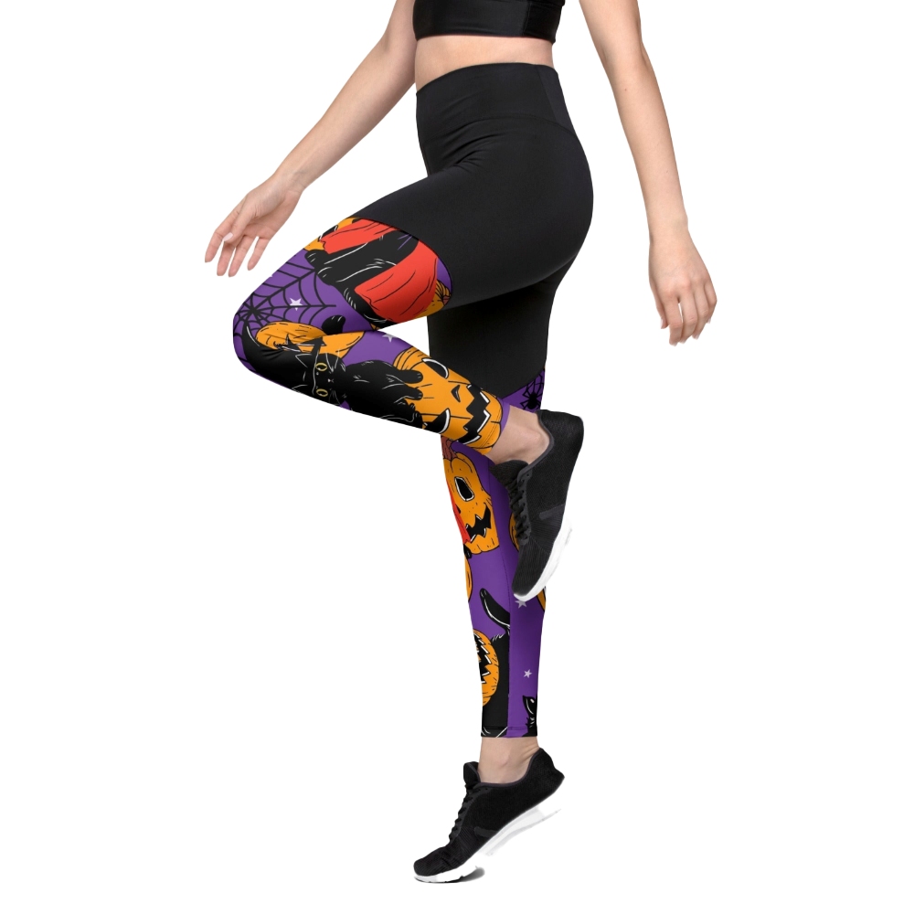 Kitty Loves Halloween Women Compression Legging