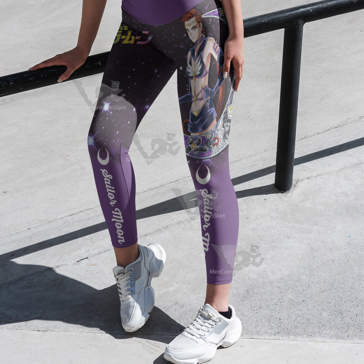 Kou Taiki Sailor Moon Sailor Star Maker Purple Women Leggings