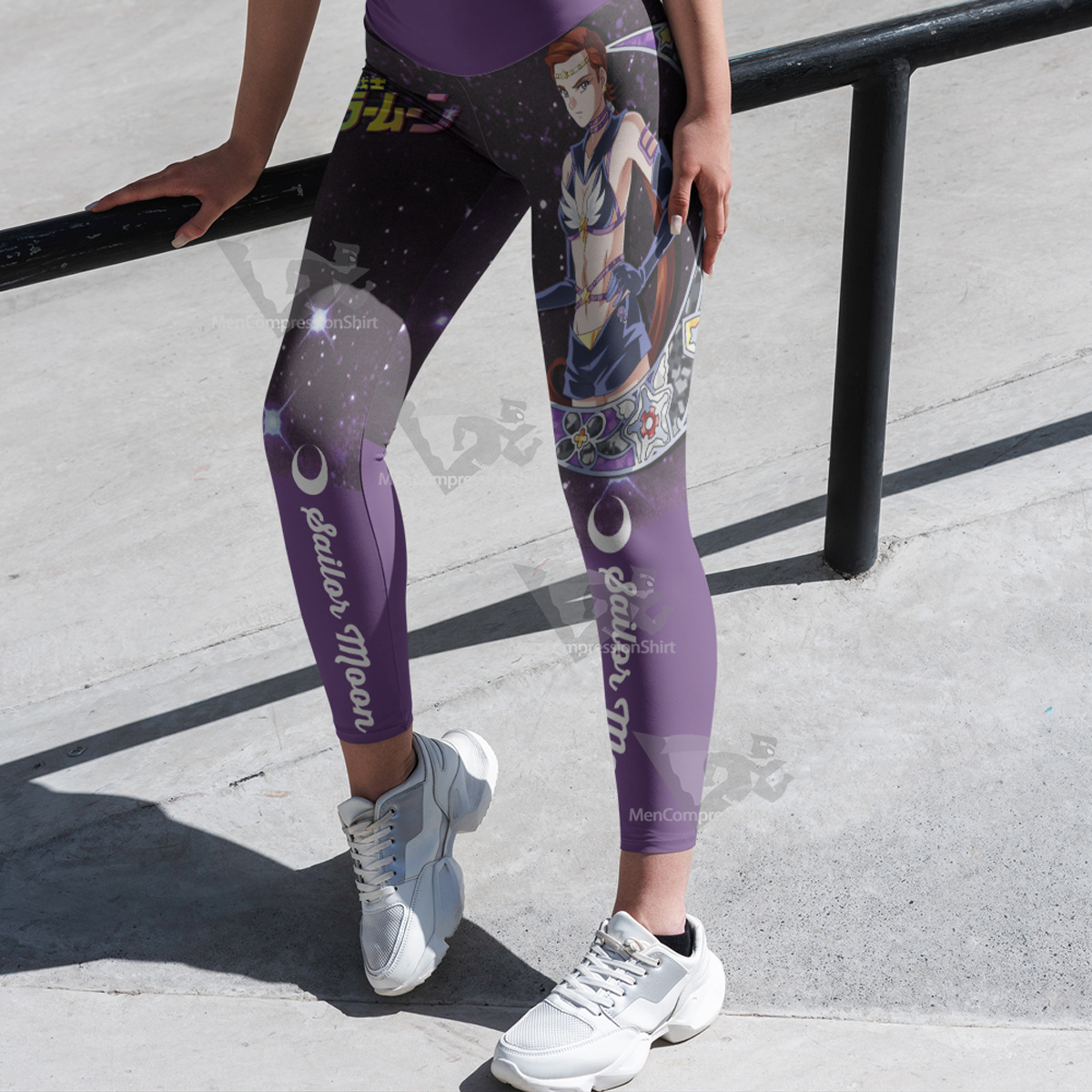 Kou Taiki Sailor Moon Sailor Star Maker Purple Women Leggings