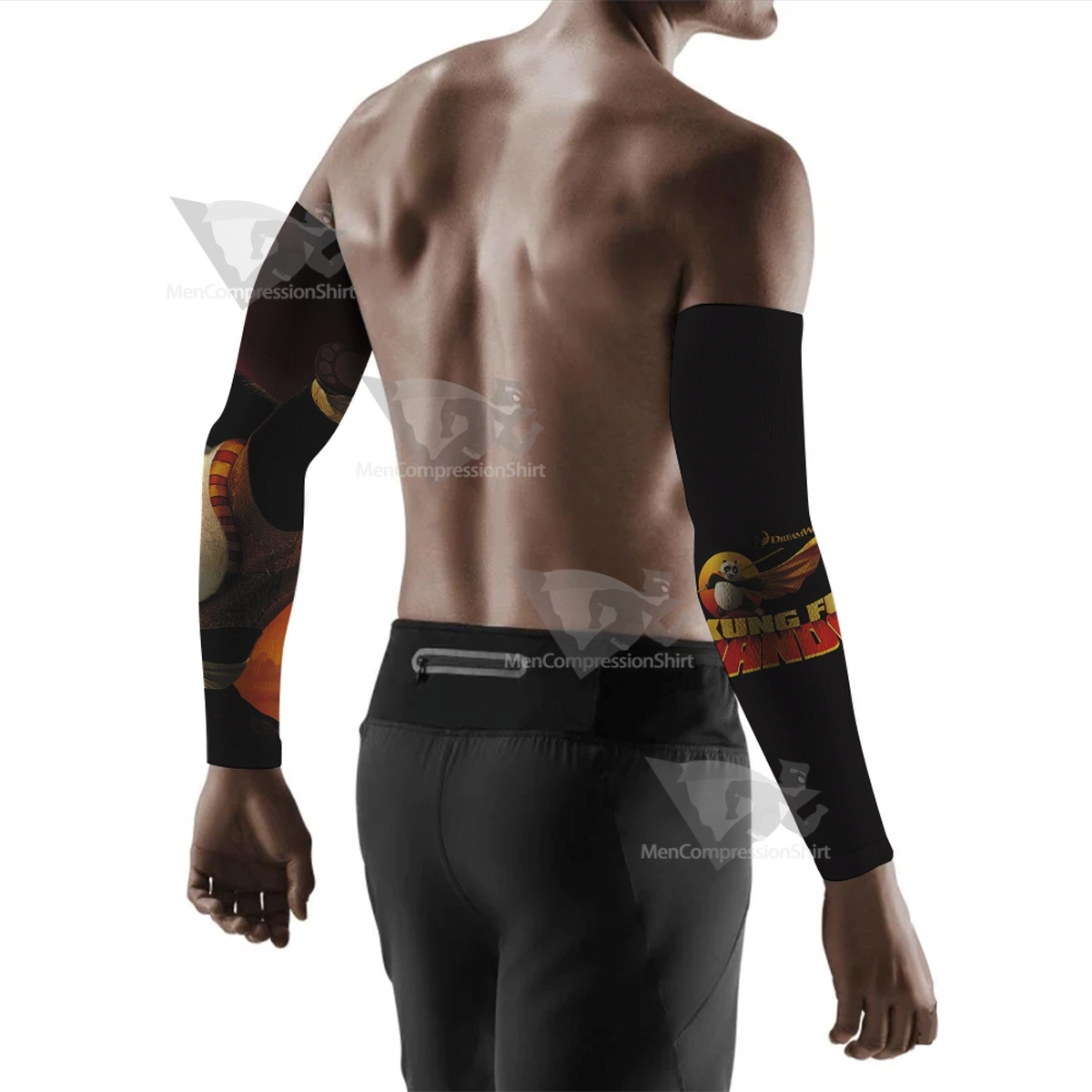 Kung Fu Panda Black Compression Arm Sleeve