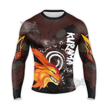 Kurama Black Long Sleeve Compression Shirt