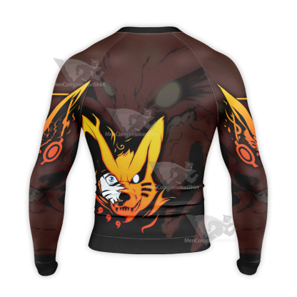 Kurama Black Long Sleeve Compression Shirt