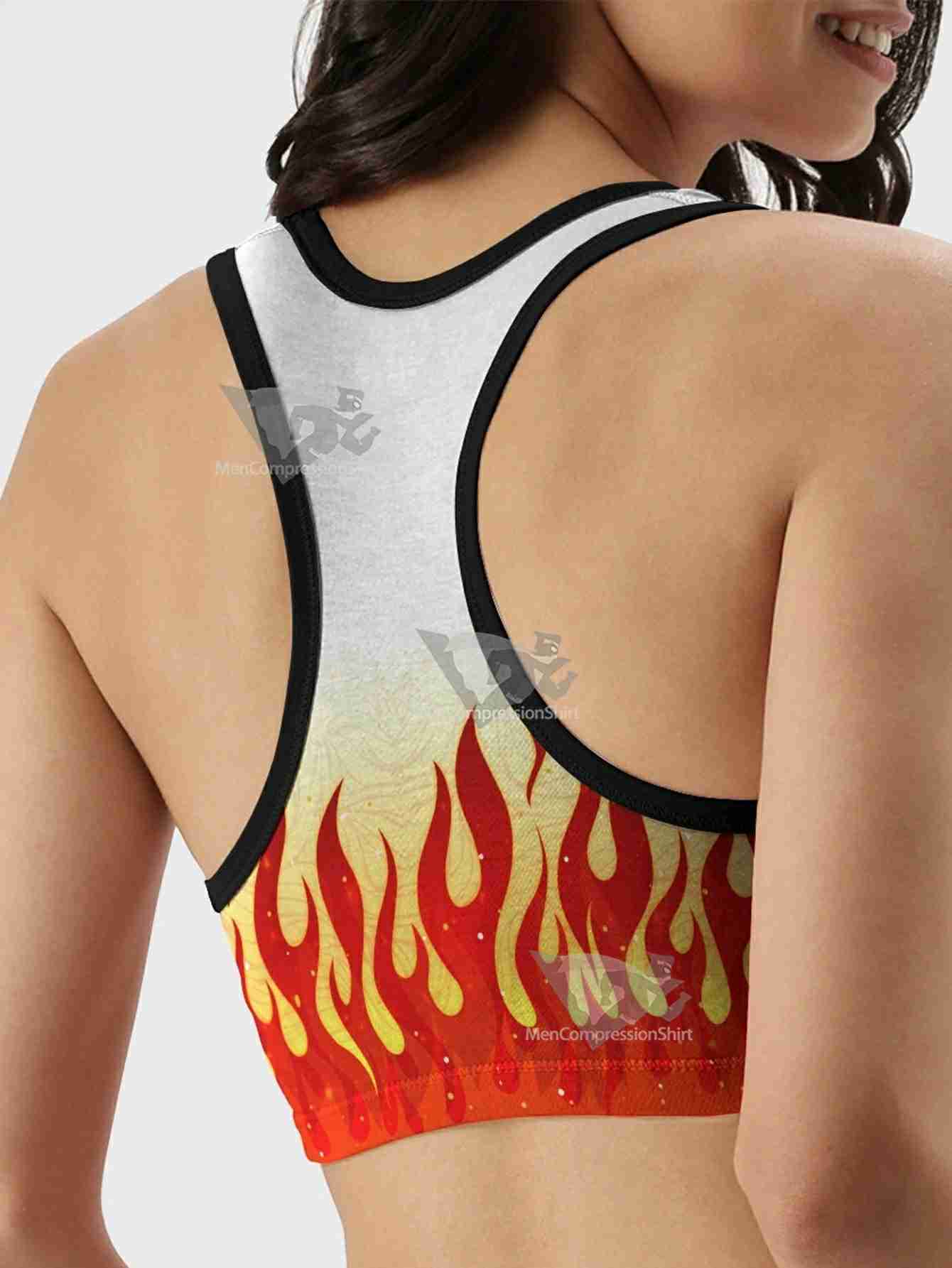 Kyojuro Fire Women Compression Active Wear Set