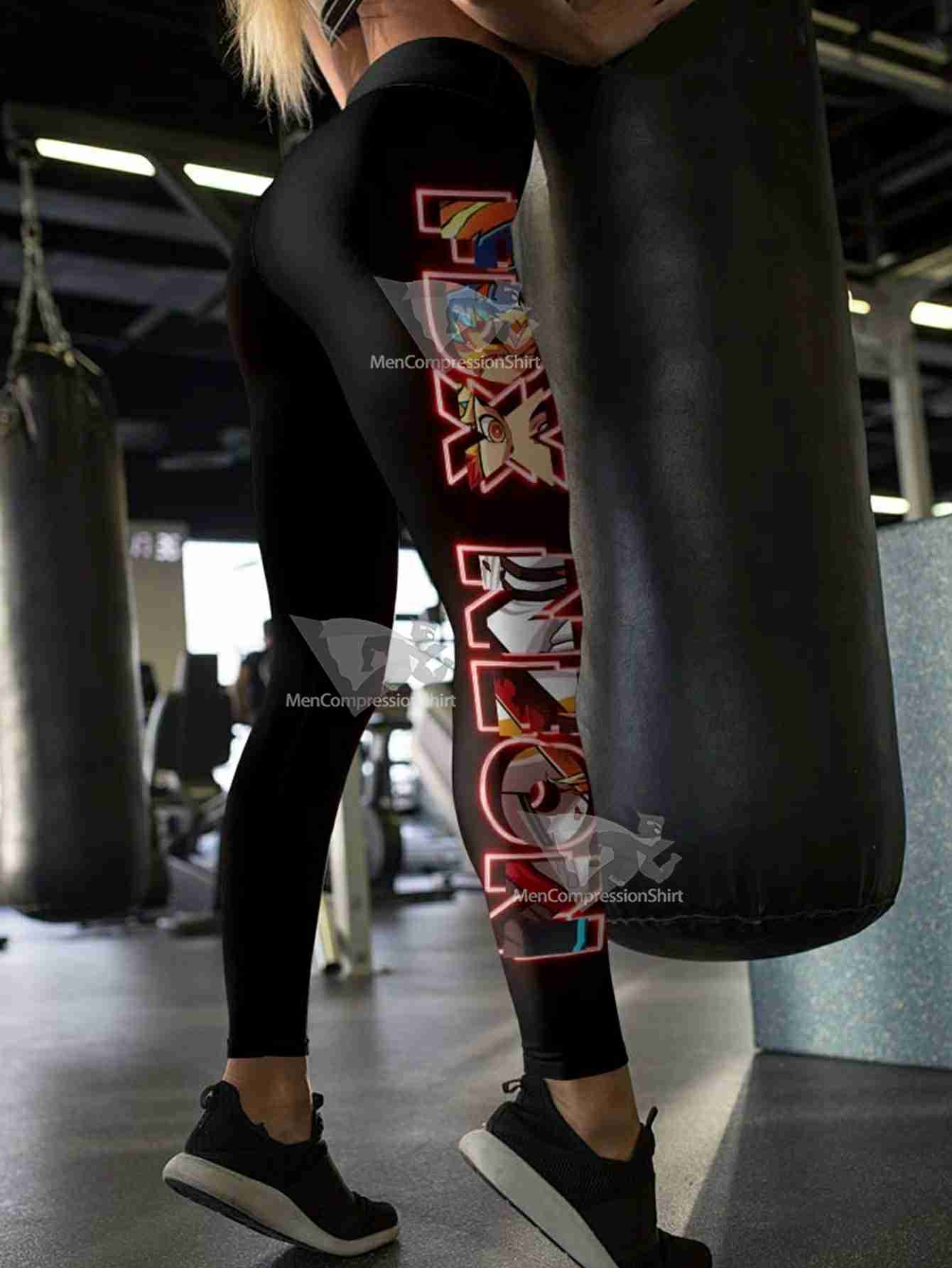 Kyojuro Neon Women Compression Leggings