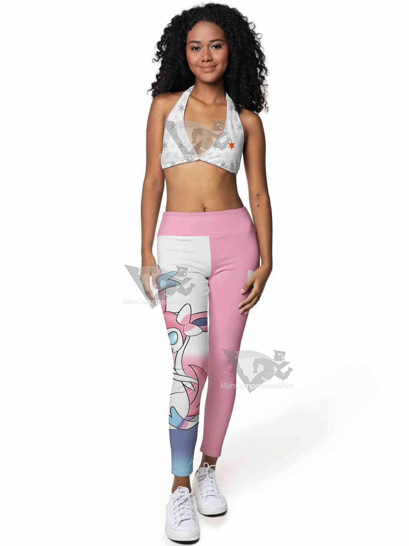 Lady Ribbon Fashion Women Compression Leggings