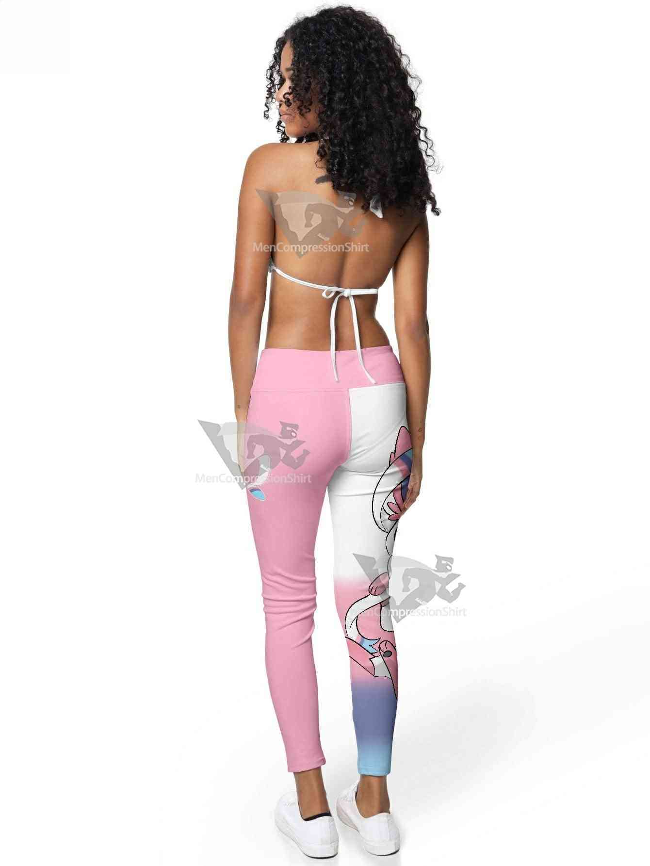Lady Ribbon Fashion Women Compression Leggings