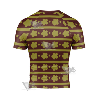 Law Wano One Piece Short Sleeve Compression Shirt