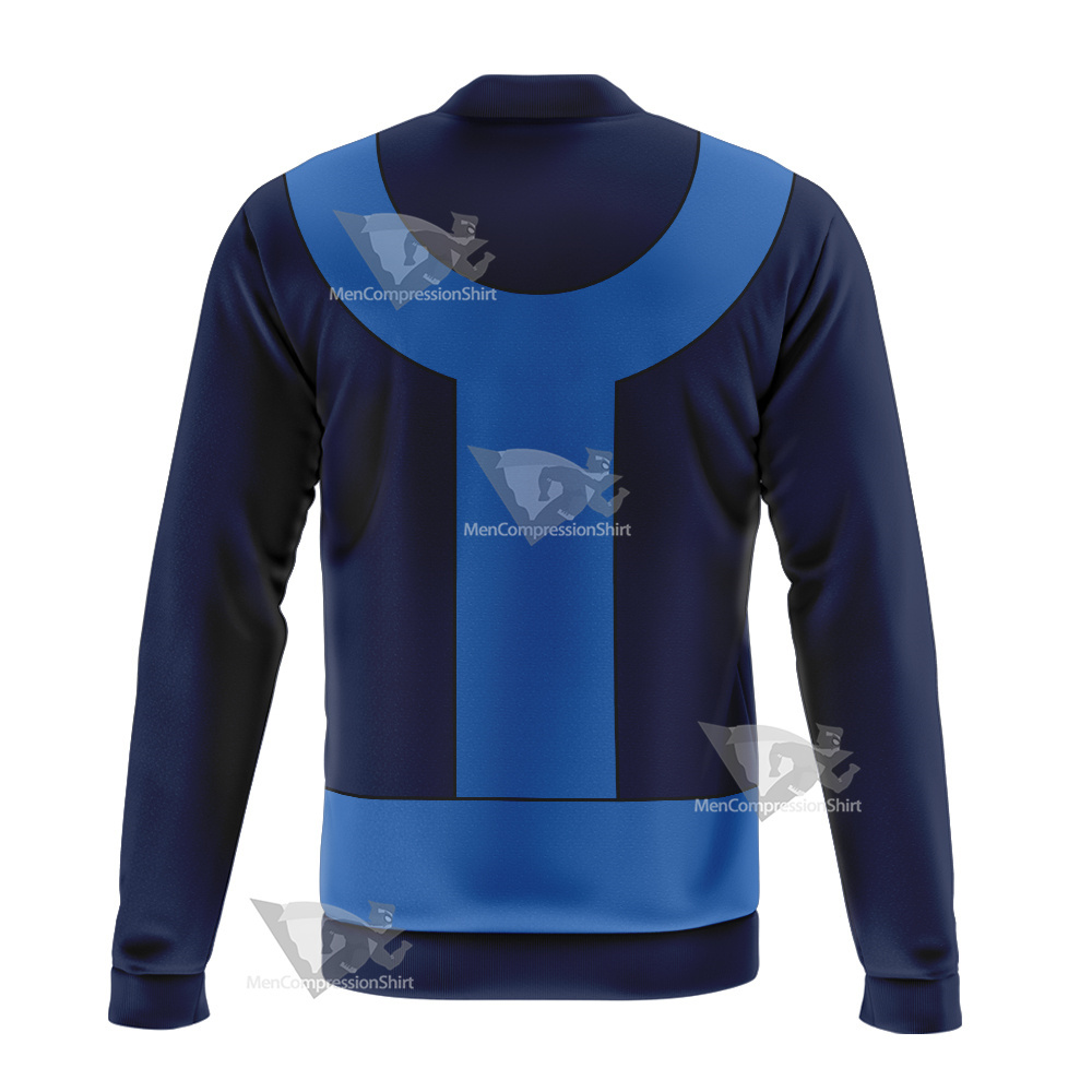 Legion Of Super Heroes Bouncing Boy Blue Cosplay Bomber Jacket