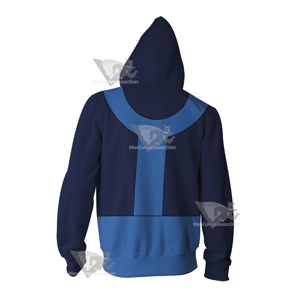Legion Of Super Heroes Bouncing Boy Blue Cosplay Zip Up Hoodie