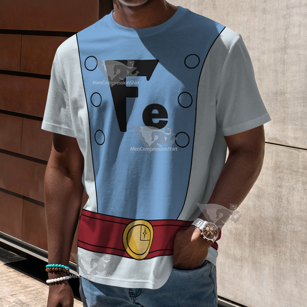 Legion Of Super Heroes Ferro Lad Blue Cosplay T-Shirt