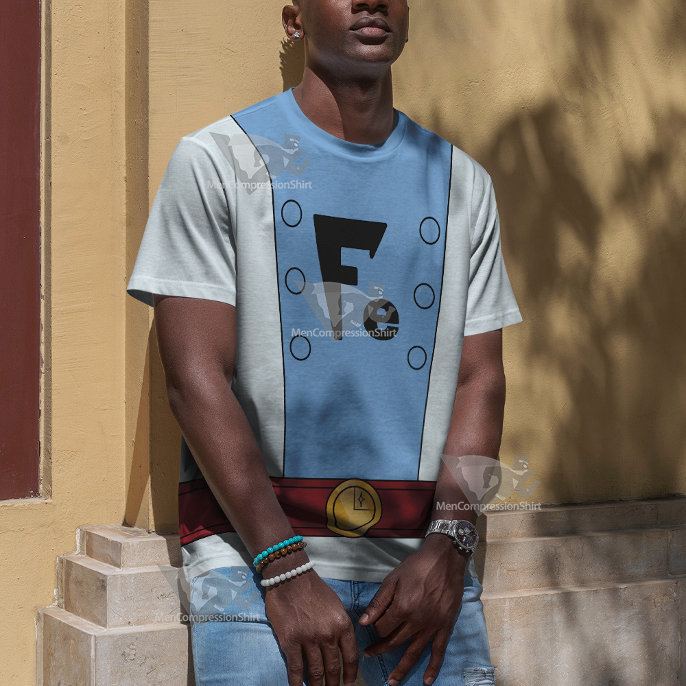 Legion Of Super Heroes Ferro Lad Blue Cosplay T-Shirt