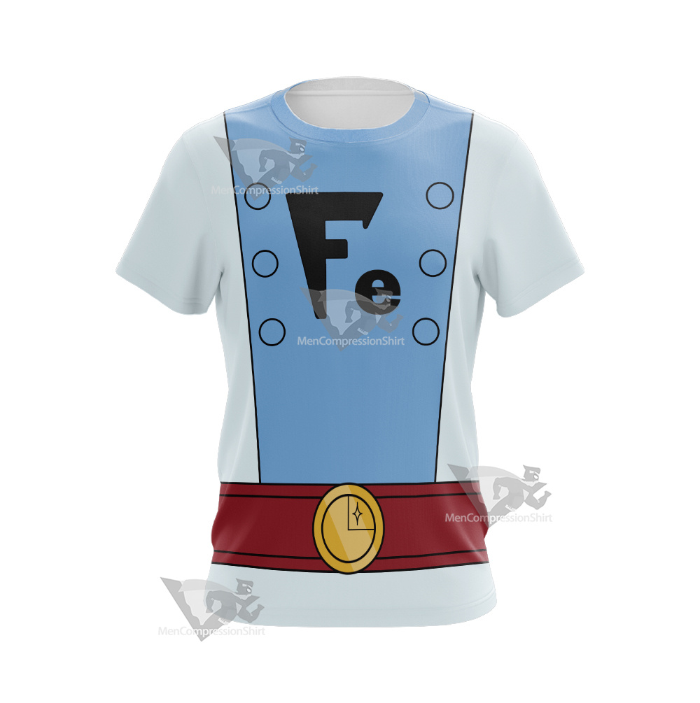 Legion Of Super Heroes Ferro Lad Blue Cosplay T-Shirt