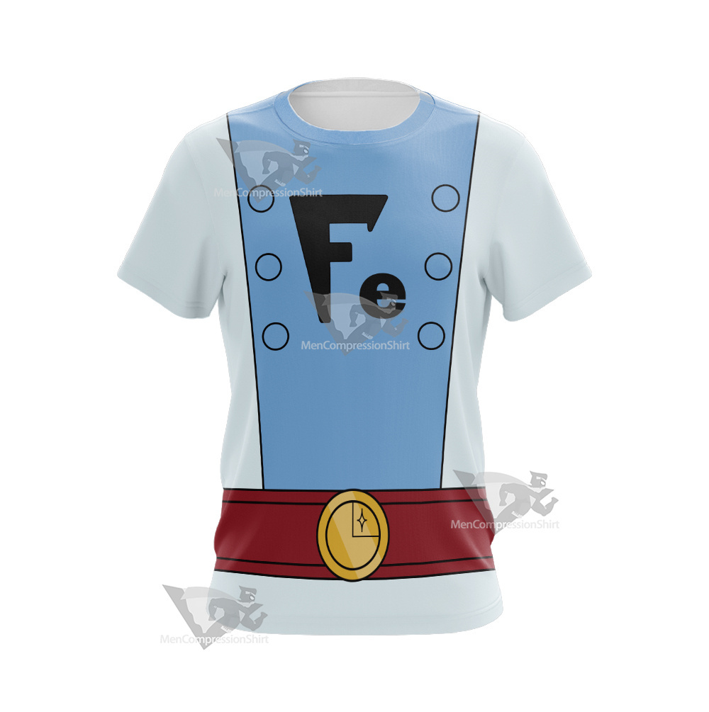Legion Of Super Heroes Ferro Lad Blue Cosplay T-Shirt