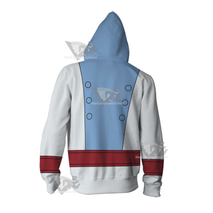 Legion Of Super Heroes Ferro Lad Blue Cosplay Zip Up Hoodie