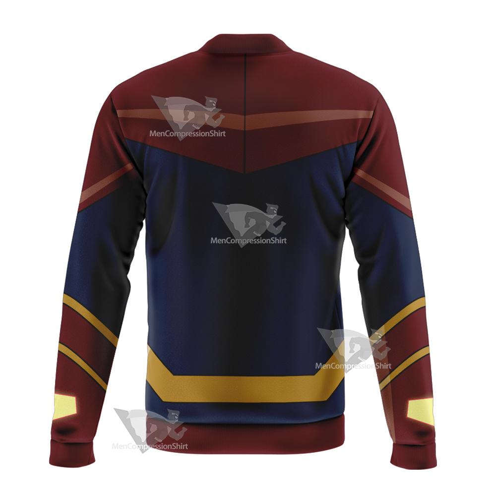 Legion Of Super Heroes Superman X Red Cosplay Bomber Jacket
