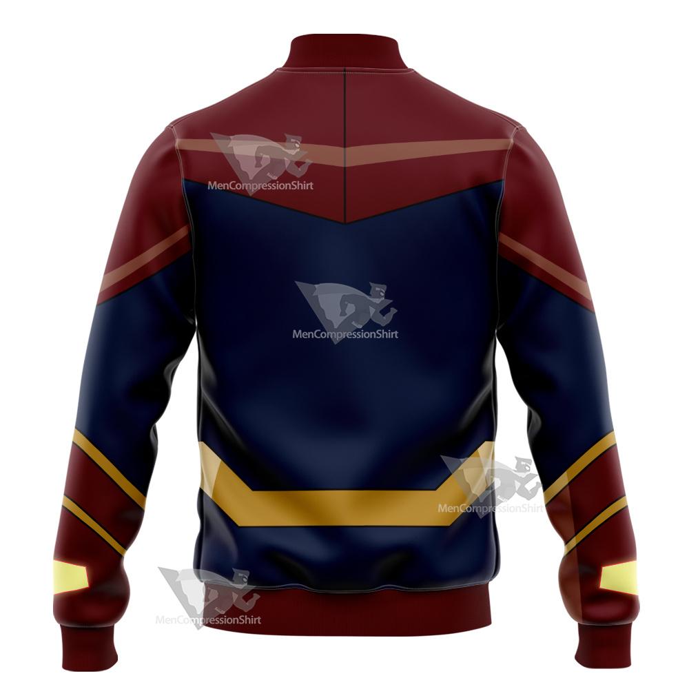 Legion Of Super Heroes Superman X Red Cosplay Varsity Jacket