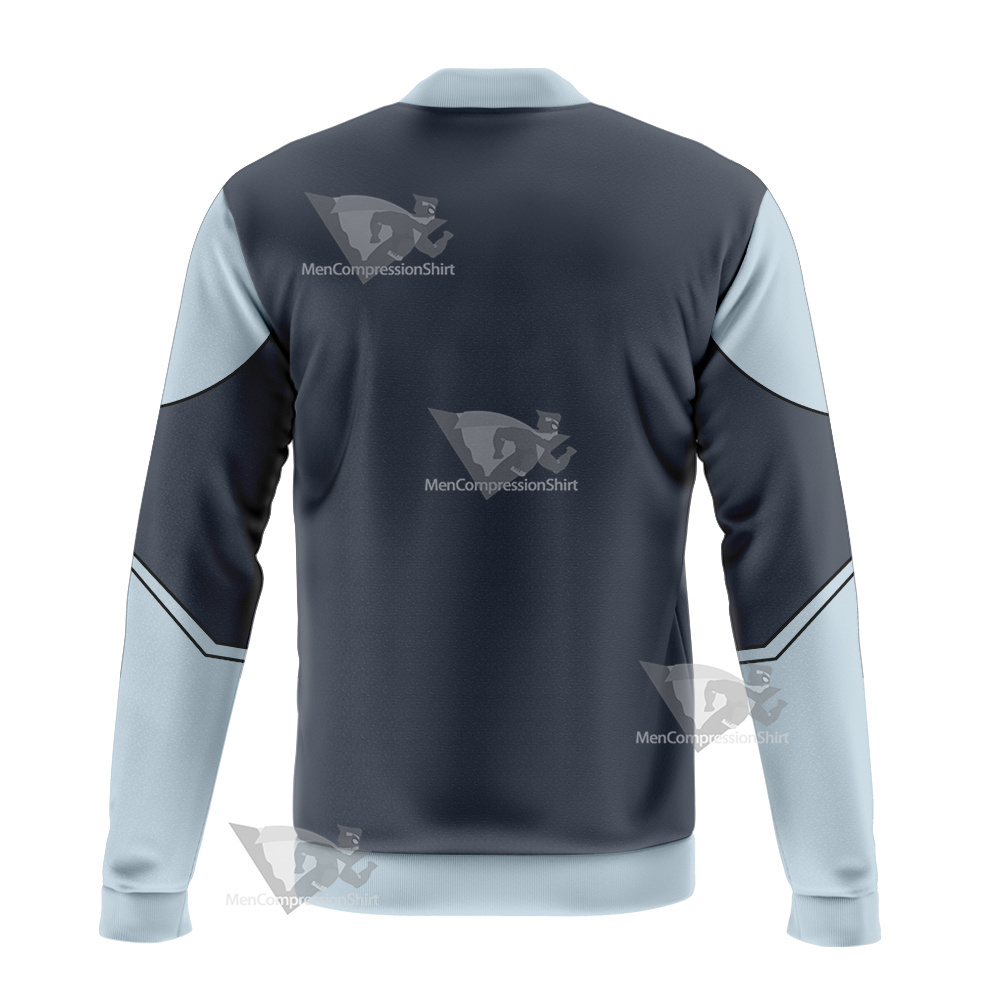 Legion Of Super Heroes Mekt Ranzz Grey Cosplay Bomber Jacket