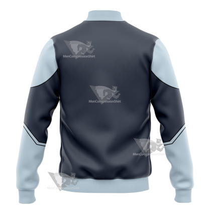 Legion Of Super Heroes Mekt Ranzz Grey Cosplay Varsity Jacket