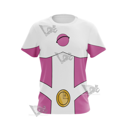 Legion Of Super Heroes Saturn Girl Pink Cosplay T-Shirt