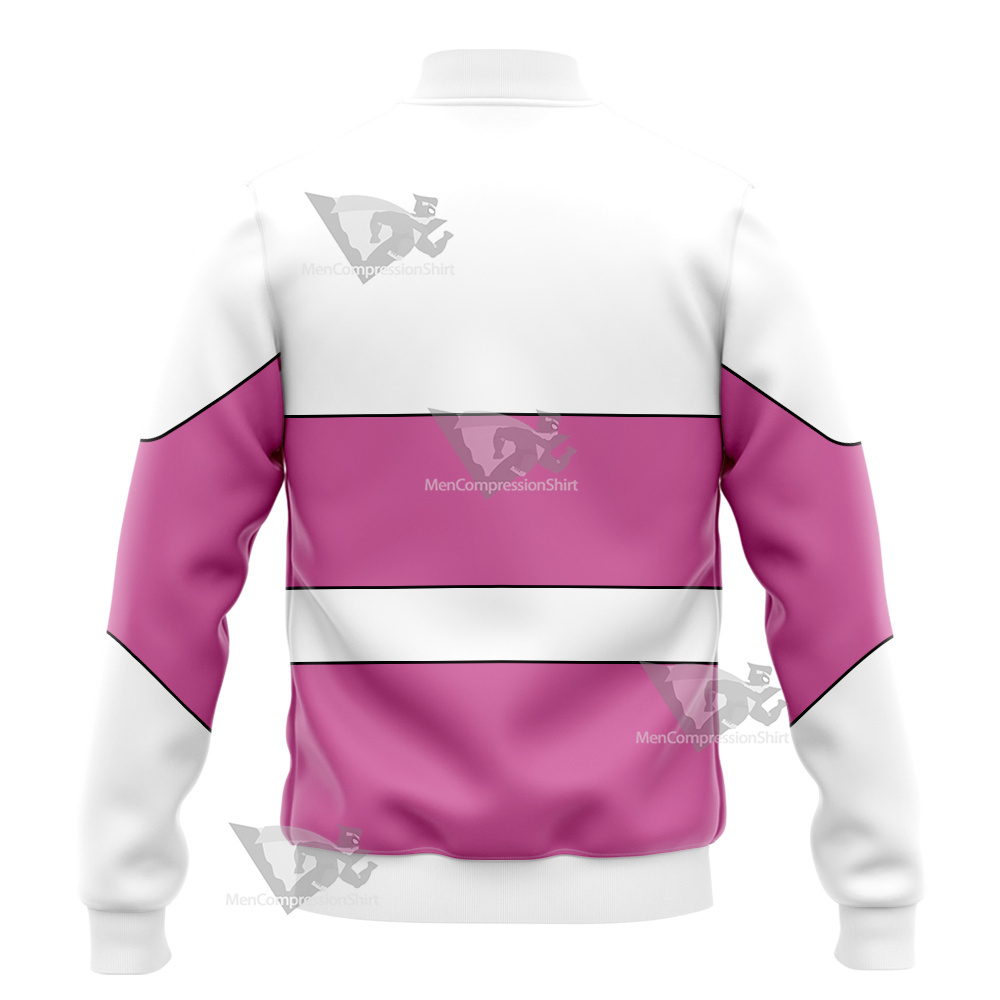 Legion Of Super Heroes Saturn Girl Pink Cosplay Varsity Jacket