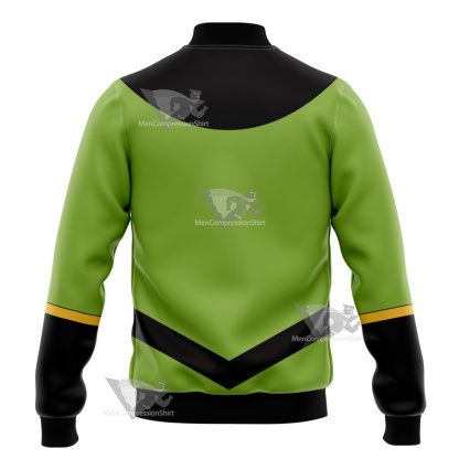 Legion Of Super Heroes Shrinking Violet Green Cosplay Varsity Jacket