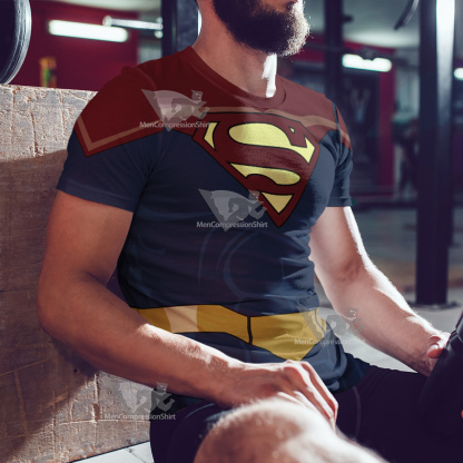 Legion Of Super Heroes Superman X Red Cosplay T-Shirt