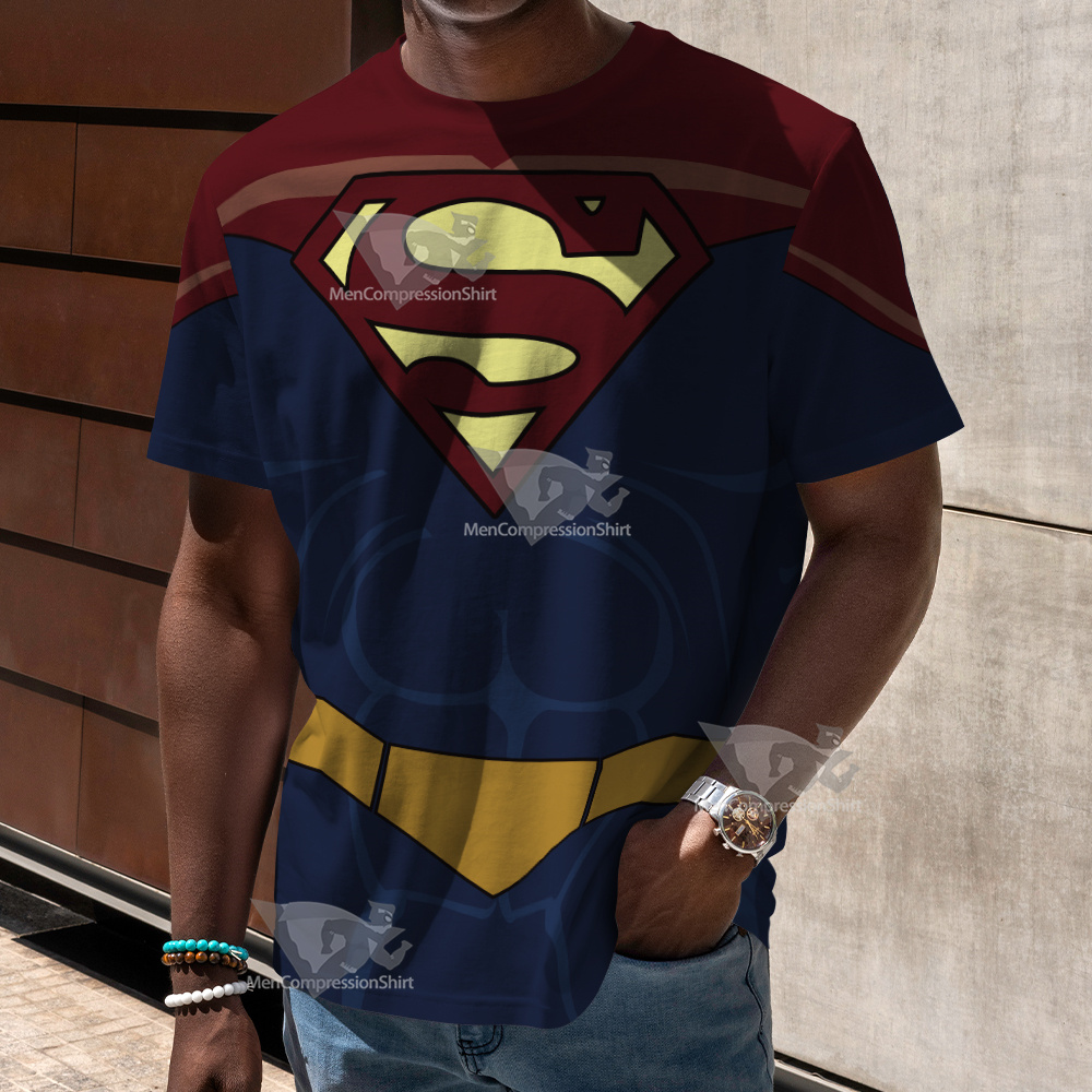 Legion Of Super Heroes Superman X Red Cosplay T-Shirt