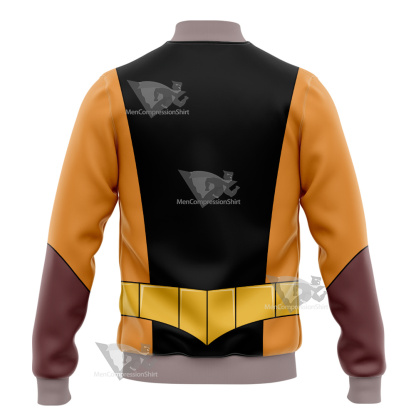 Legion Of Super Heroes Timber Wolf Orange Cosplay Varsity Jacket