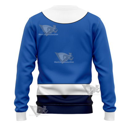 Legion Of Superheroes Bouncing Boy Blue And White Cosplay Sweatshirt