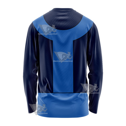 Legion Of Superheroes Bouncing Boy Blue Cosplay Long Sleeve Shirt