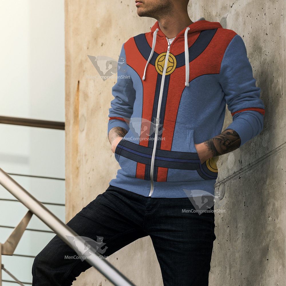 Legion Of Superheroes Colossal Boy Red Cosplay Zip Up Hoodie