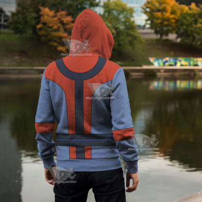 Legion Of Superheroes Colossal Boy Red Cosplay Zip Up Hoodie